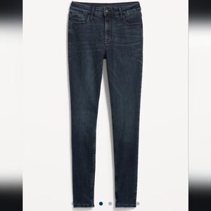 EUC TWO pairs of Old Navy rockstar super skinny jeans denim size 30 30W